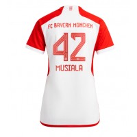 Bayern Munich Jamal Musiala #42 Heimtrikot Frauen 2023-24 Kurzarm